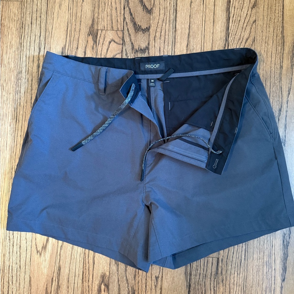 Grey Proof Equator Hybrid Short 36 w/ 5” inseam. NWOT